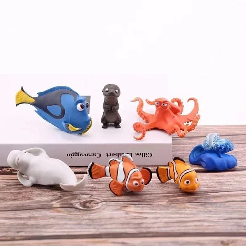 6pcs finding nemo - nemo, dory